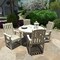 Highwood Usa Lehigh 5pc Round Outdoor Patio Furniture Dining Set AD-DNL48-WAE - alternate 3